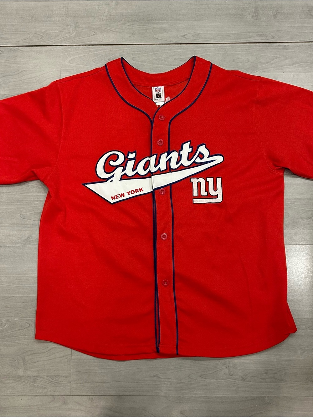 Vintage New York Giants Eli Manning #10 NFL Players Baseball Jersey Men’s 2XL